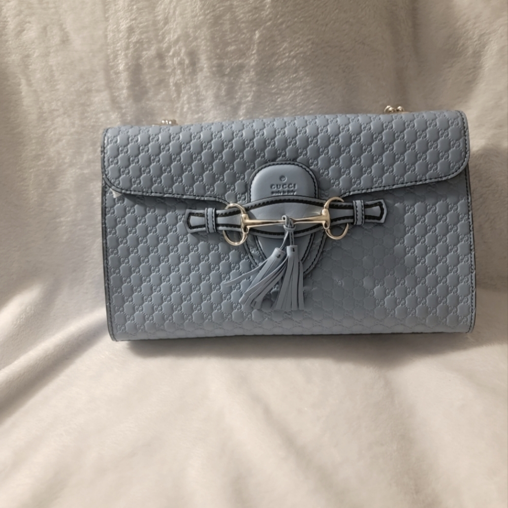 GUCCI WOMENS MICROGUCCISSIMA EMILY CHAIN SHOULDER BAG Authenic New